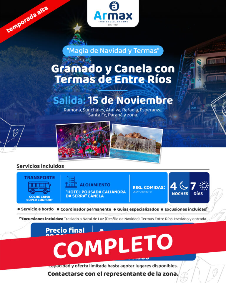 Gramado y Canela con Termas de Entre Ríos NOVIEMBRE