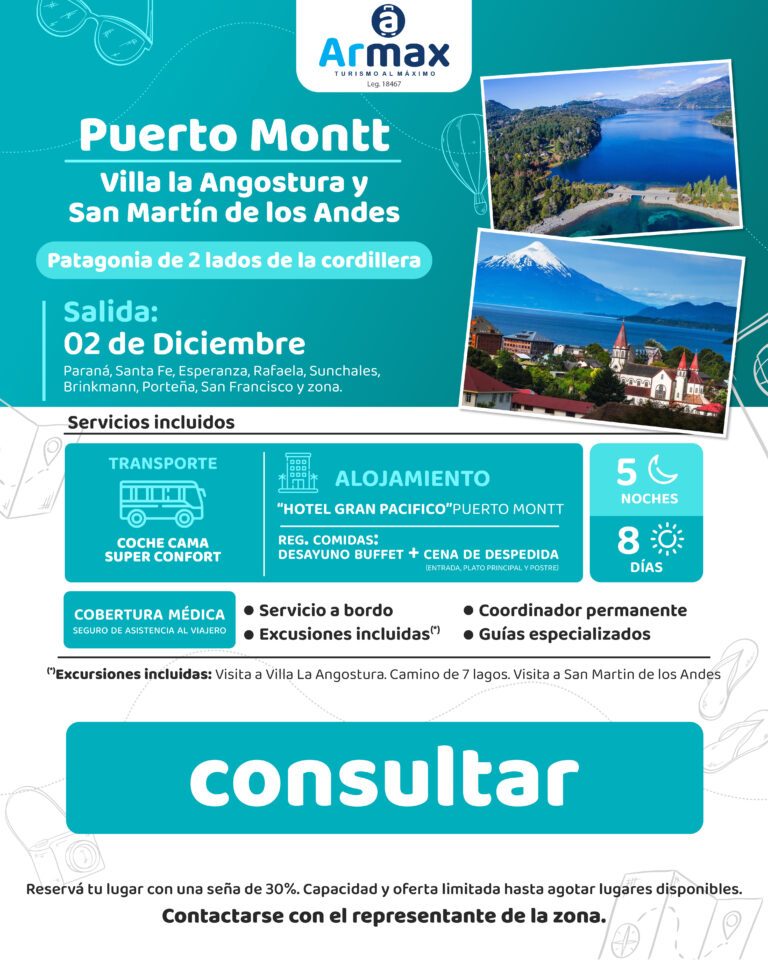 Puerto Montt – Villa la Angostura y San Martín de los Andes