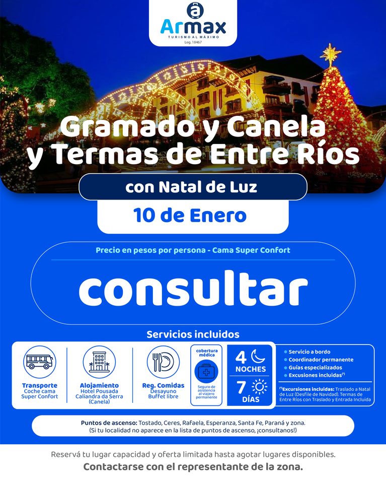 Gramado y Canela y Termas de Entre Ríos